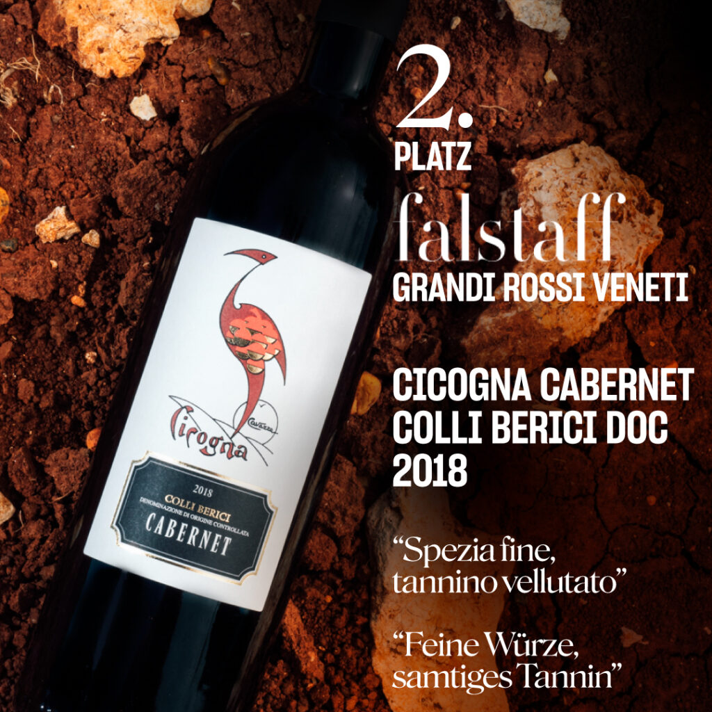 Falstaff Trophy Grandi Rossi Veneti: Erfolg unseres Cicogna Cabernet beim Falstaff Magazin